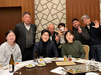 下写真：2023年度互助会の様子（豪華ディナー&ビンゴ大会）